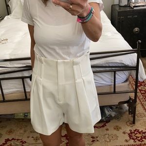 IRO high-waisted pleated shorts